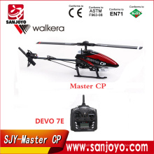 Venta caliente Walkera Master CP Flybarless 6-axis-Gyro cepillado 2.4G 6CH 3D RC Helicóptero con DEVO-7E Transmisor SJY-Master CP
